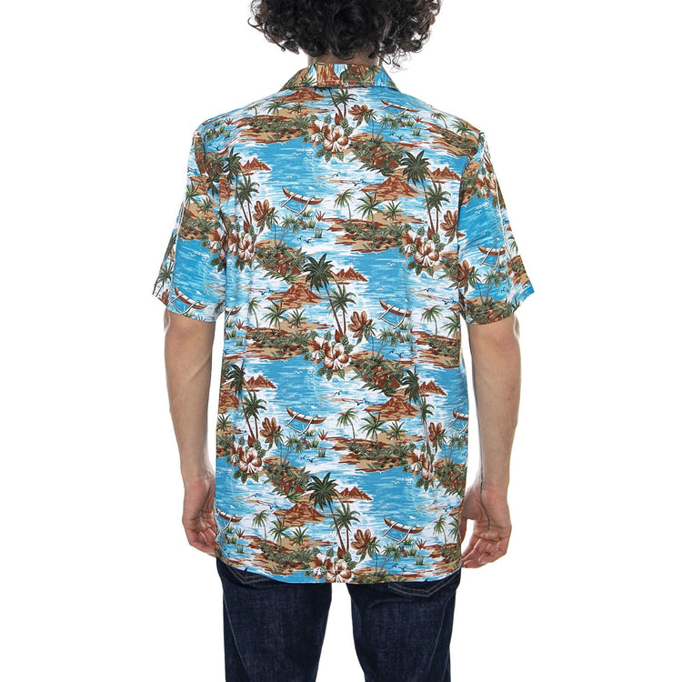 Blossvale Ocean - Multicolor - Camicia Maniche Corte Uomo 05 200344-OC . DICKIES 
