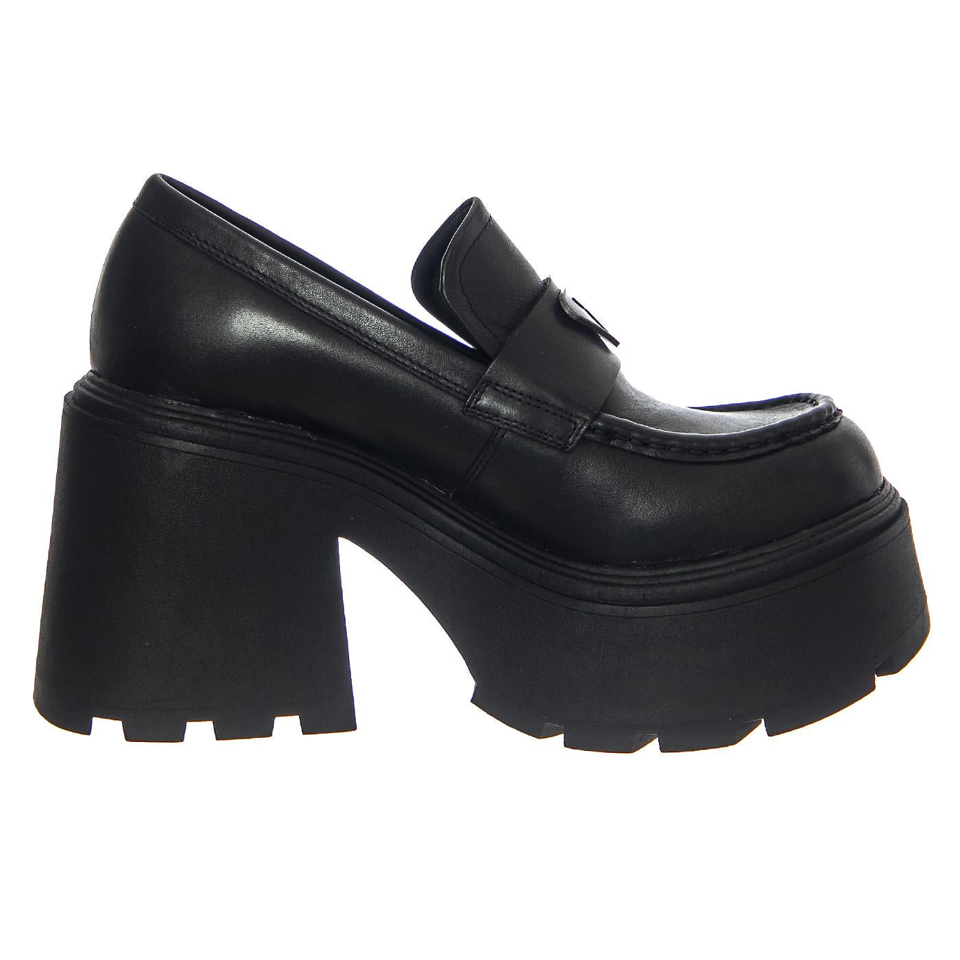 Spoiled Black Leather - Moccasini Donna Neri WSSSPOILED-BLK  WINDSOR SMITH 