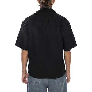 S/S KENDRY SHIRT BLACK / WHITE - Camicia Maniche Corte Uomo Nera I036809 0D2XX CARHARTT WIP 