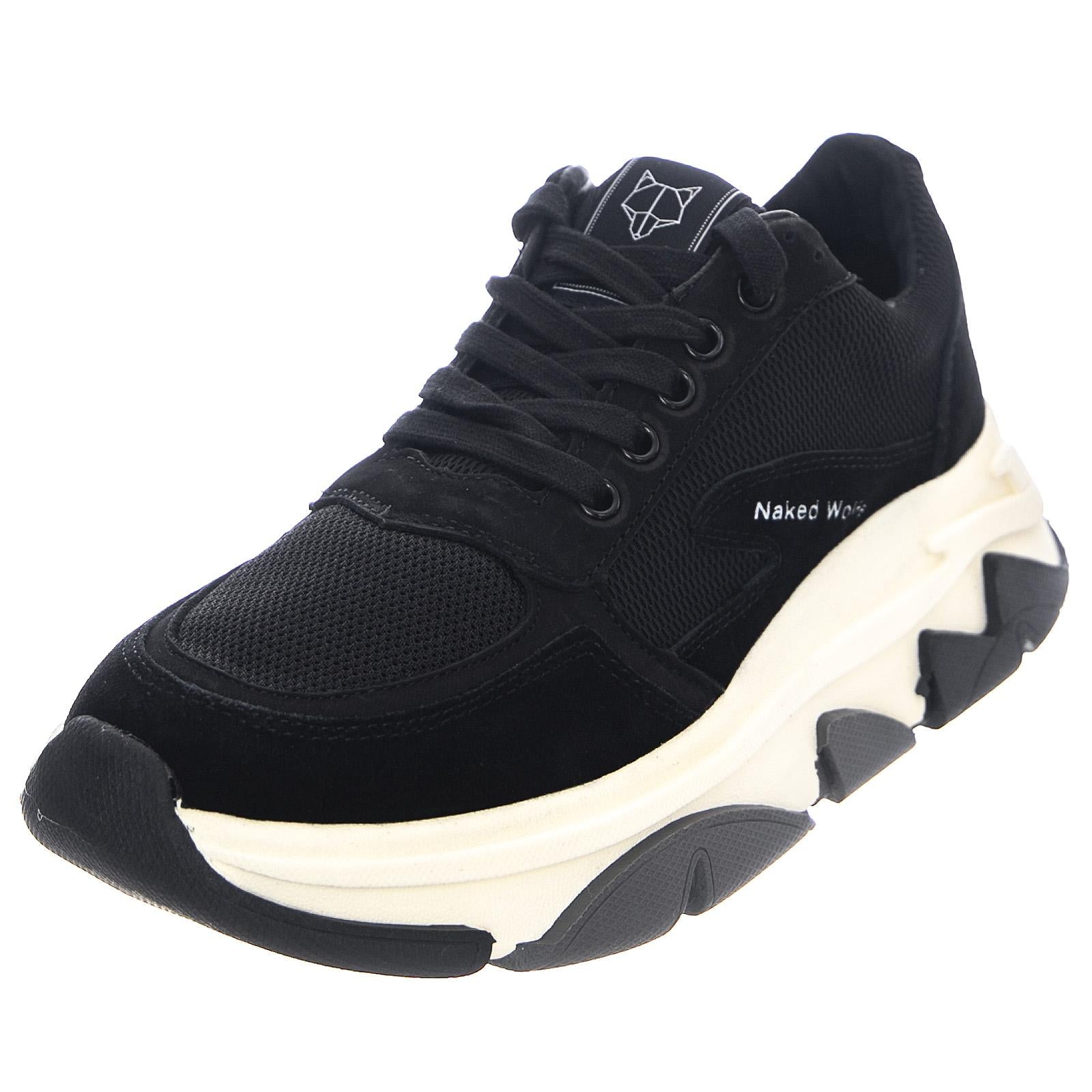 Waves Sneakears - Black Combo - Scarpe Profilo Basso Donna Nere NWSWAVES-BLACK  NAKED WOLFE 