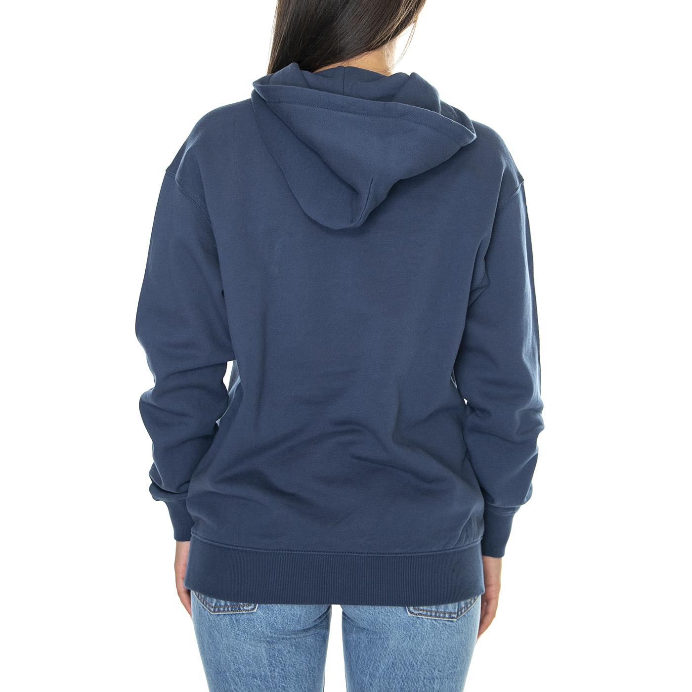 W' Hooded Carhartt Sweatshirt Squid / Glassy Pink - Felpa con Cappuccio Donna Blu I032695.1U2XX  CARHARTT WIP 