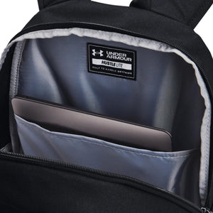 UA Hustle Lite Backpack Black - Zaino Nero 77-1364180-1  UNDER ARMOUR 
