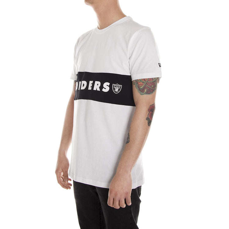 BORDER EDGE PANEL TEE OAKLAND RAIDERS WHITE 11372568  NEW ERA 