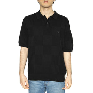 S/S Checker Polo Black - Polo Uomo Nera I034535.89XX  CARHARTT WIP 