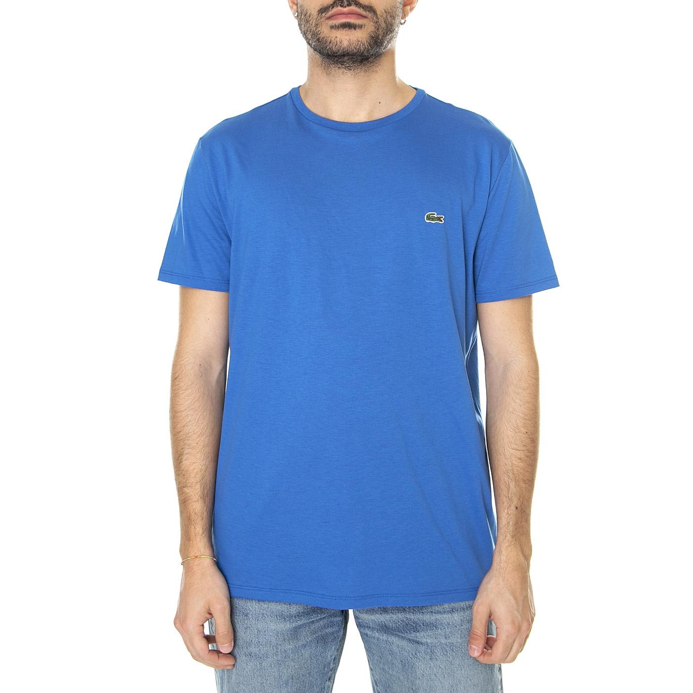 T-Shirt KXB - Maglietta Girocollo Uomo Blu TH6709-KXB  LACOSTE 