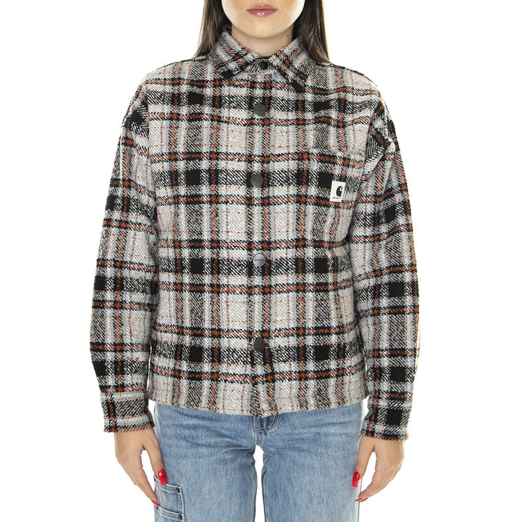 W' Stroy Shirt Jac Stroy Check, Wax - Giacca Donna Multicolore I032277.1PVXX  CARHARTT WIP 
