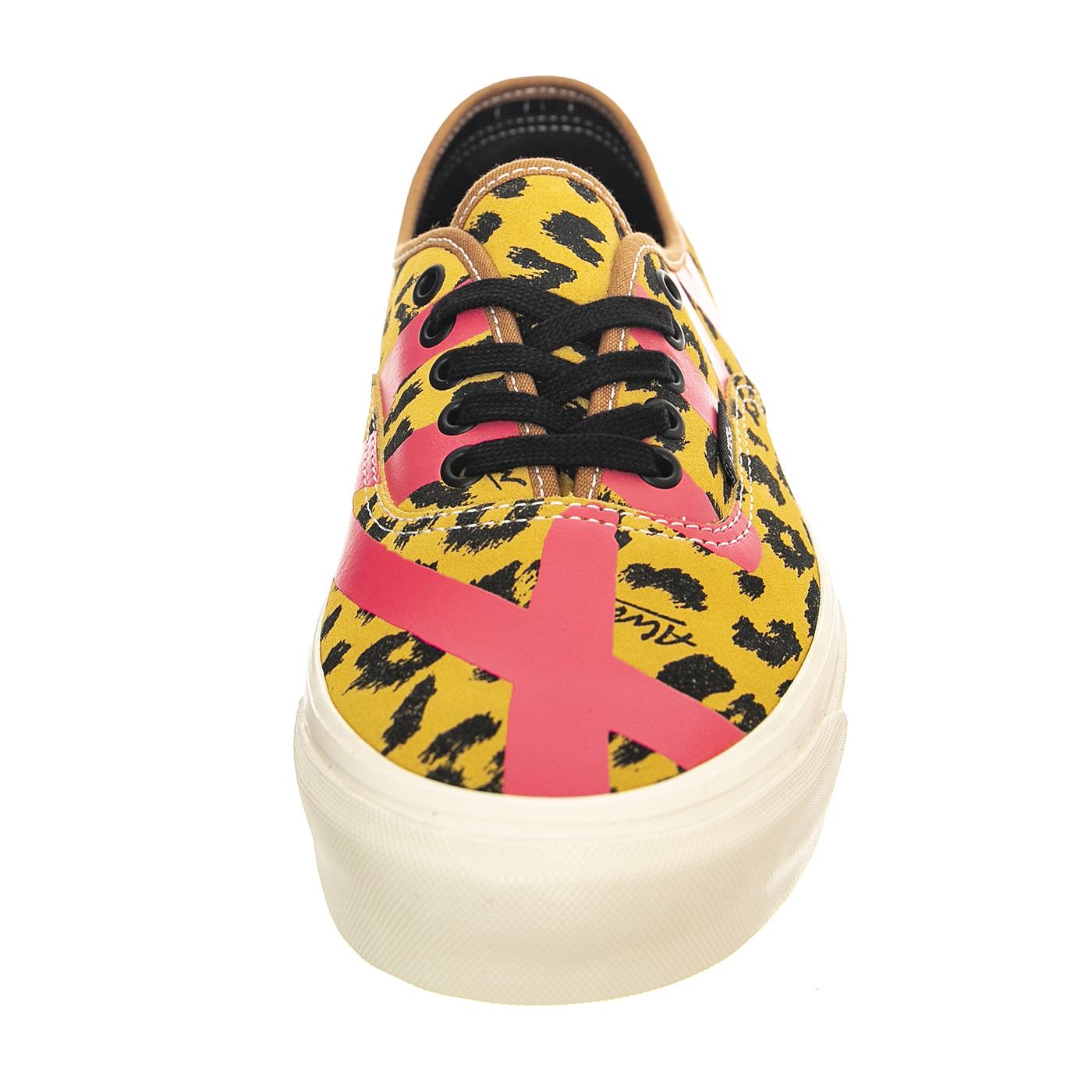 UA Authentic 44 DX Alva Skates Leopard Brown / Pink - Scarpe Stringate Profilo Basso Uomo Multicolore VN0005U8RPK1  VANS 