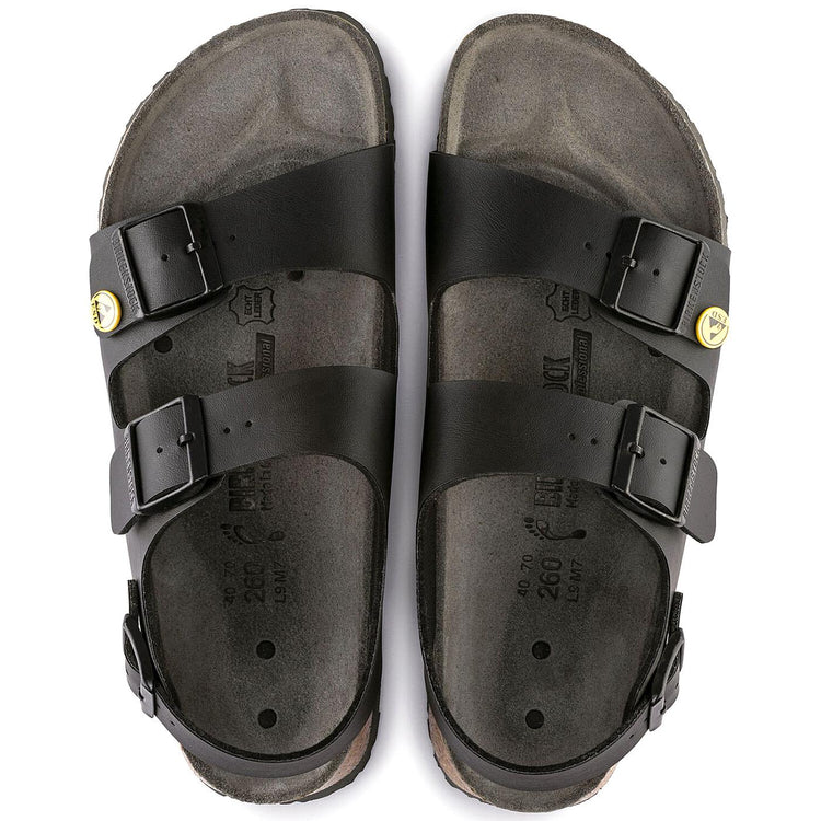 M' Milano Esd Black Regular Fit - Sandali Uomo Neri - Calzata Regolare 0634790  BIRKENSTOCK 