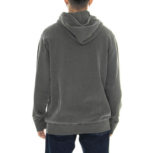 Hooded Duster Script Jacket Black garment dyed - Felpa con Cappuccio e Zip Uomo Grigia I033619.89GD  CARHARTT WIP 