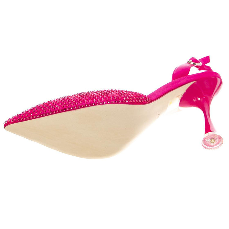 ZIVOTE FUCHSIA FABRIC - Sandali Donna Viola JCSR129PF-25-019-FUC . JEFFREY CAMPBELL 