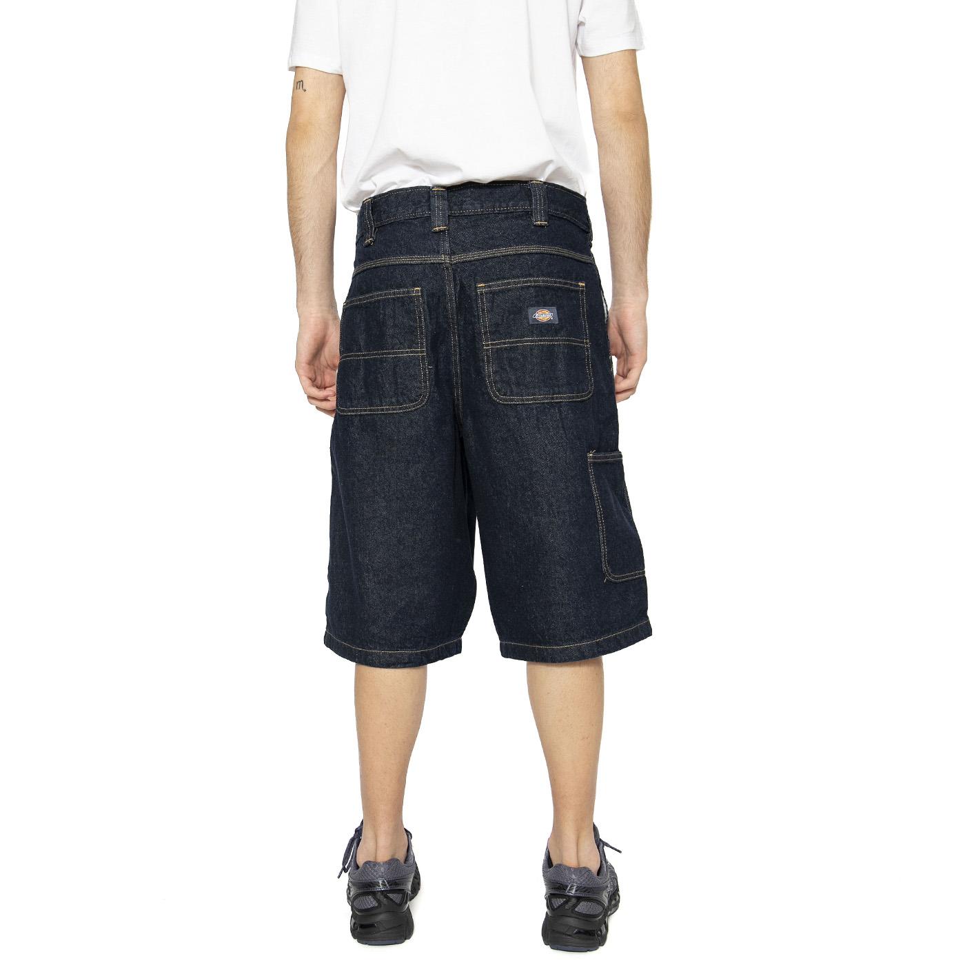 Medison Denim Short Rinsed Blue - Bermuda Denim Jeans Uomo Blu DK0A4YSYRIN1  DICKIES 