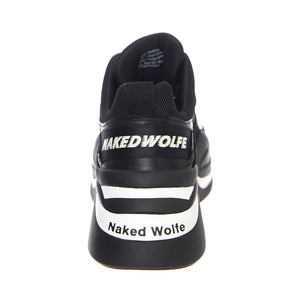 W' Track Sneakers Black Combo Shoes NWSTRACK-BLKBLK  NAKED WOLFE 