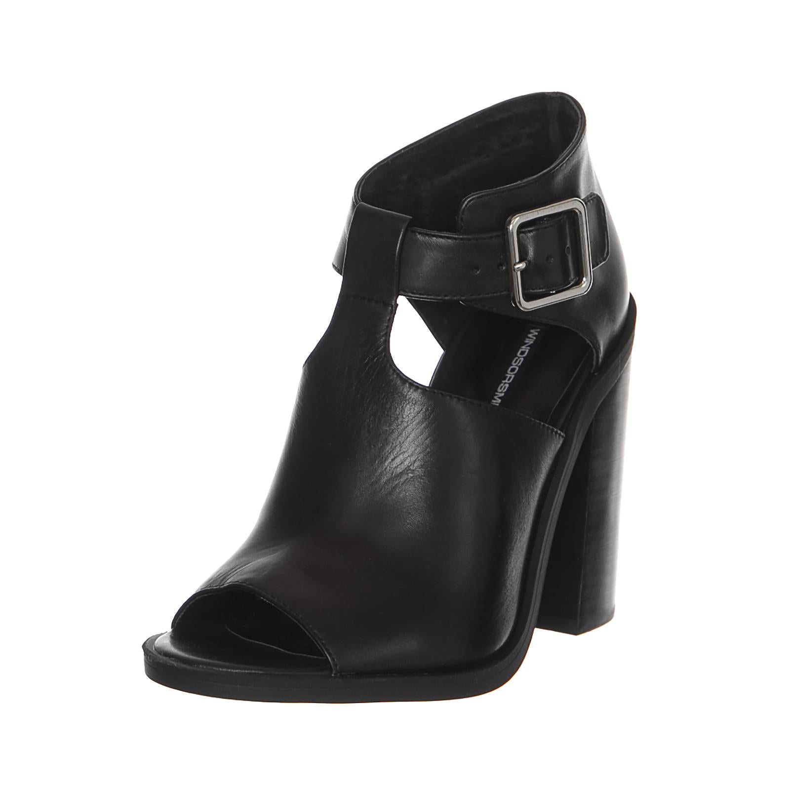 Tatum - Black - Sandali Alti Donna Neri WSSTATUM-BLK  WINDSOR SMITH 