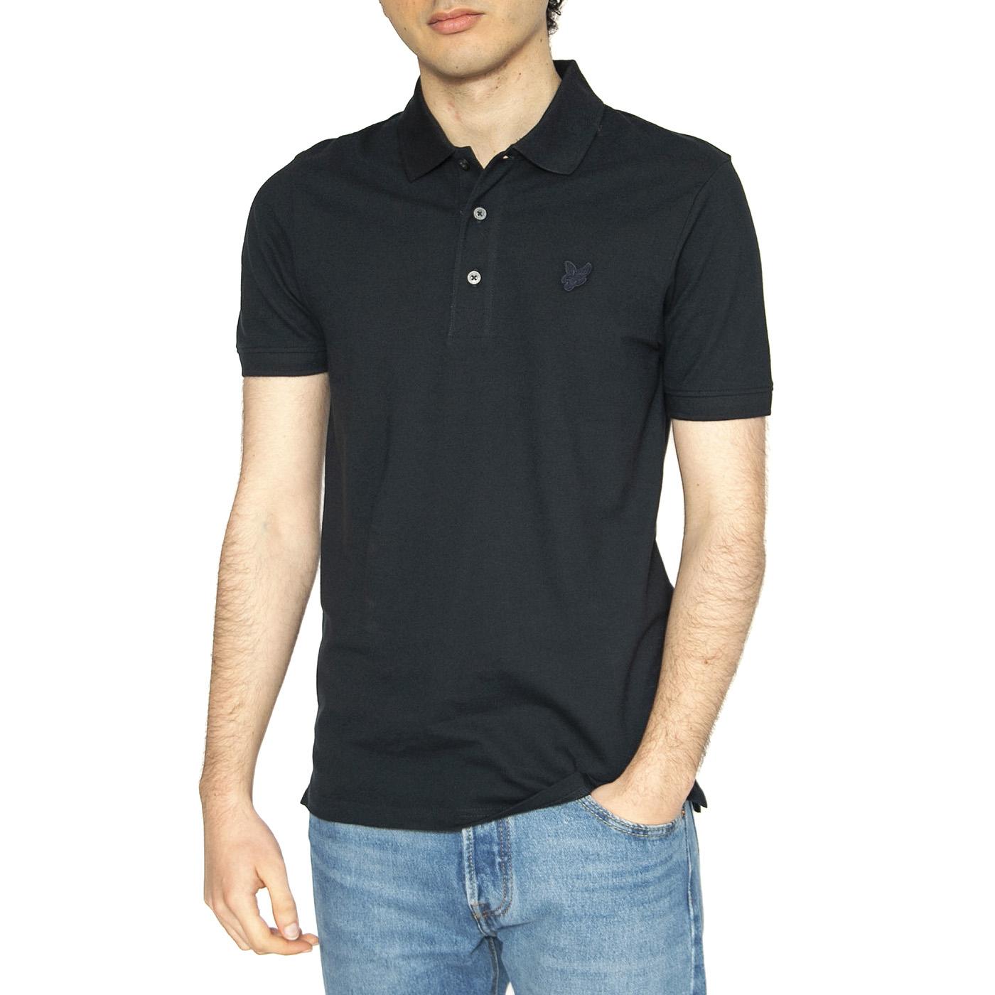 Tonal Eagle Polo Shirt Dark Navy - Polo Uomo Blu SP400TON-Z271  LYLE & SCOTT 
