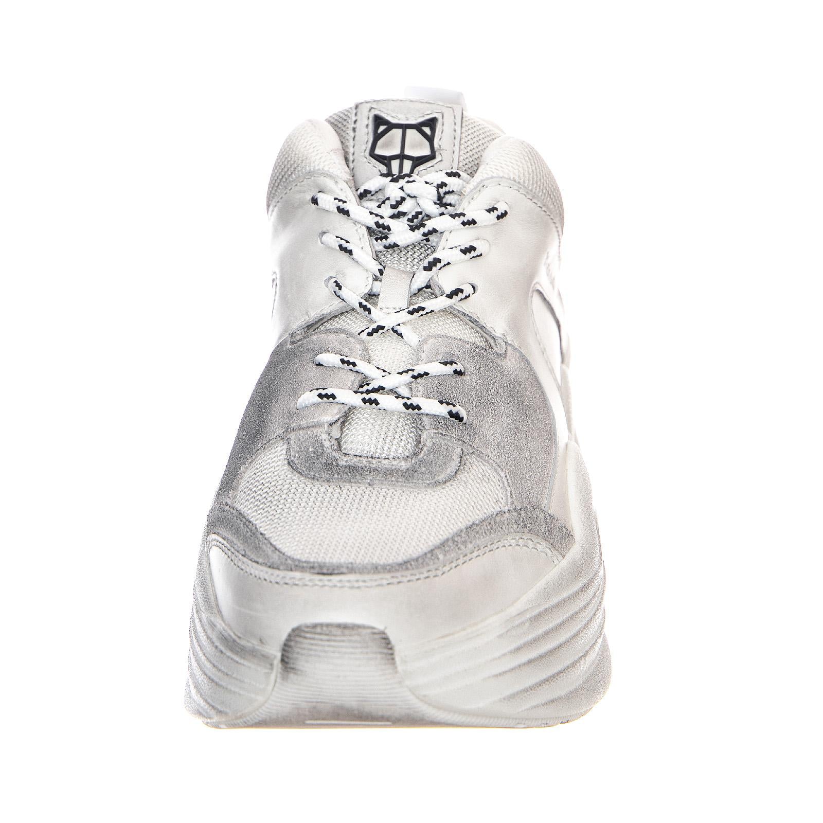 Titan Sneakers - Dirty White - Scarpe Profilo Basso Uomo Bianche NWMTITAN-WHT  NAKED WOLFE 