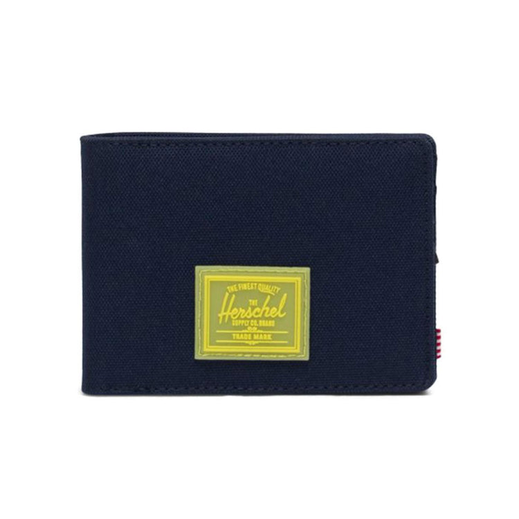 Roy Rubber Rfid Peacoat / Cyber Yellow - Portafogli Blu 10834-04714-OS  HERSCHEL 