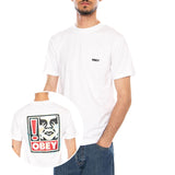 OBEY EXCLAMATION TEE - Crewneck-T-Shirt Herren Weiß Herren OBEY
