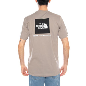 M Evo Box NSE Reg SS Stone Stab - Maglietta Girocollo Uomo Grigia NF0A8B6K 2MB1 THE NORTH FACE 