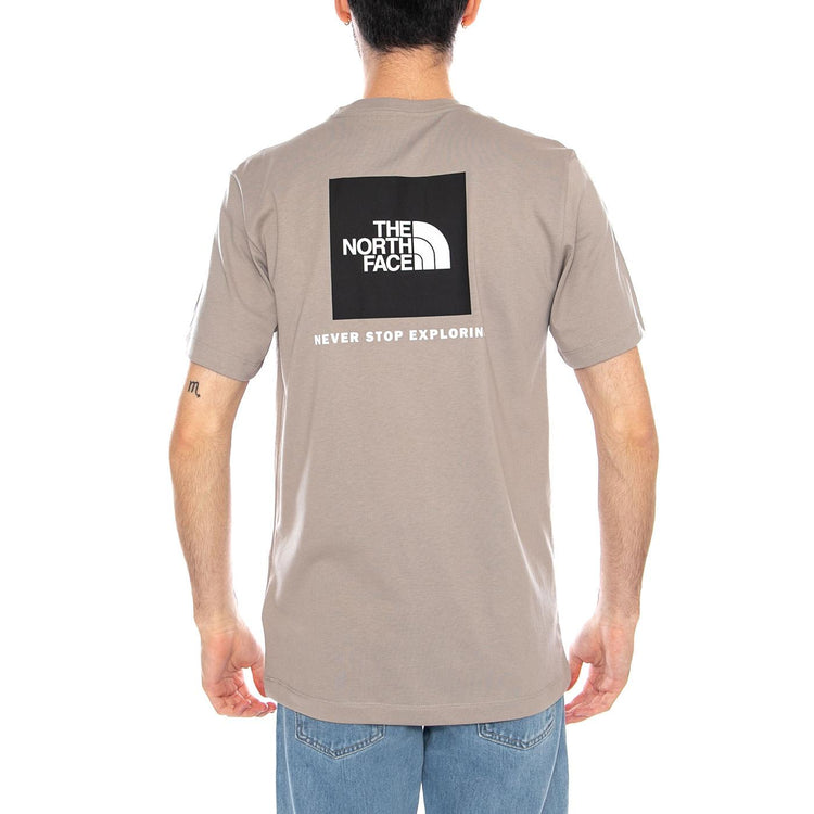 M Evo Box NSE Reg SS Stone Stab - Maglietta Girocollo Uomo Grigia NF0A8B6K 2MB1 THE NORTH FACE 