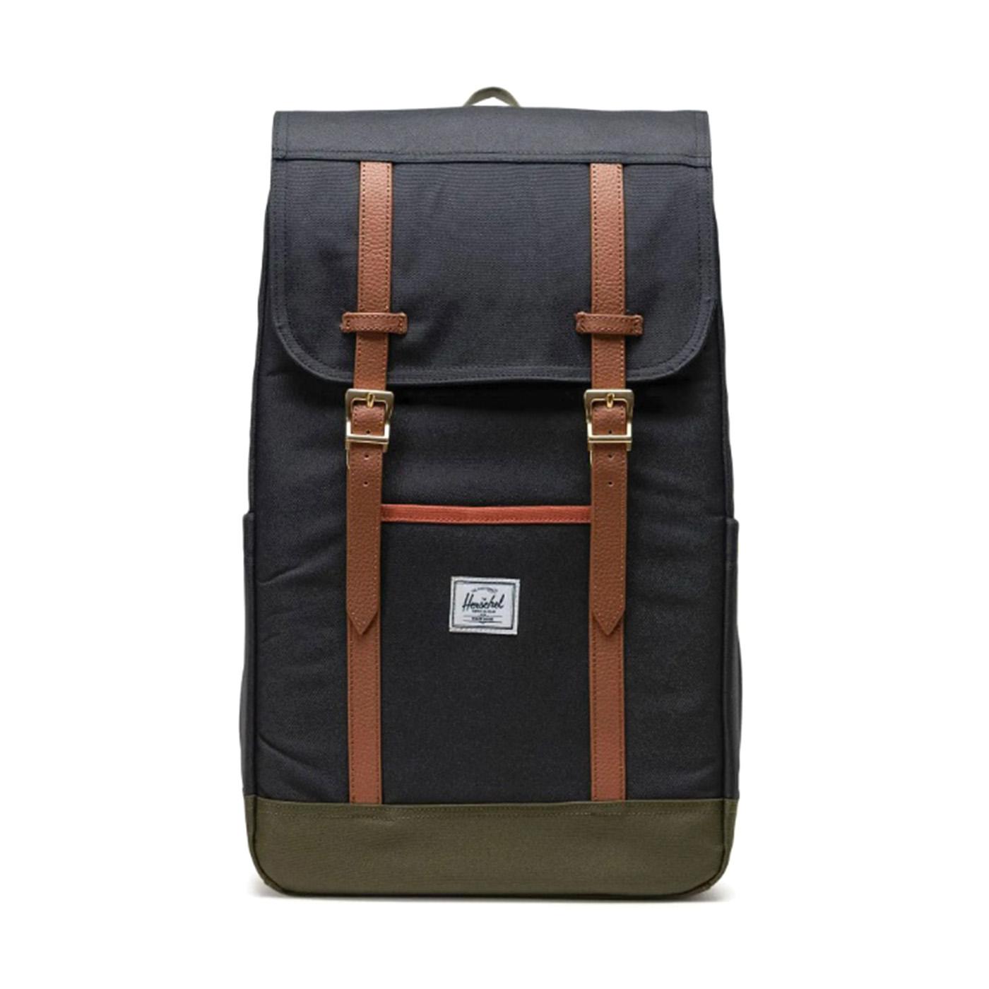 Herschel Retreat Backpack Black / Ivy Green / Chutney - Zaino Nero 11397-05883-OS  HERSCHEL 