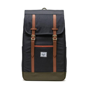 Herschel Retreat Backpack Black / Ivy Green / Chutney - Zaino Nero 11397-05883-OS  HERSCHEL 