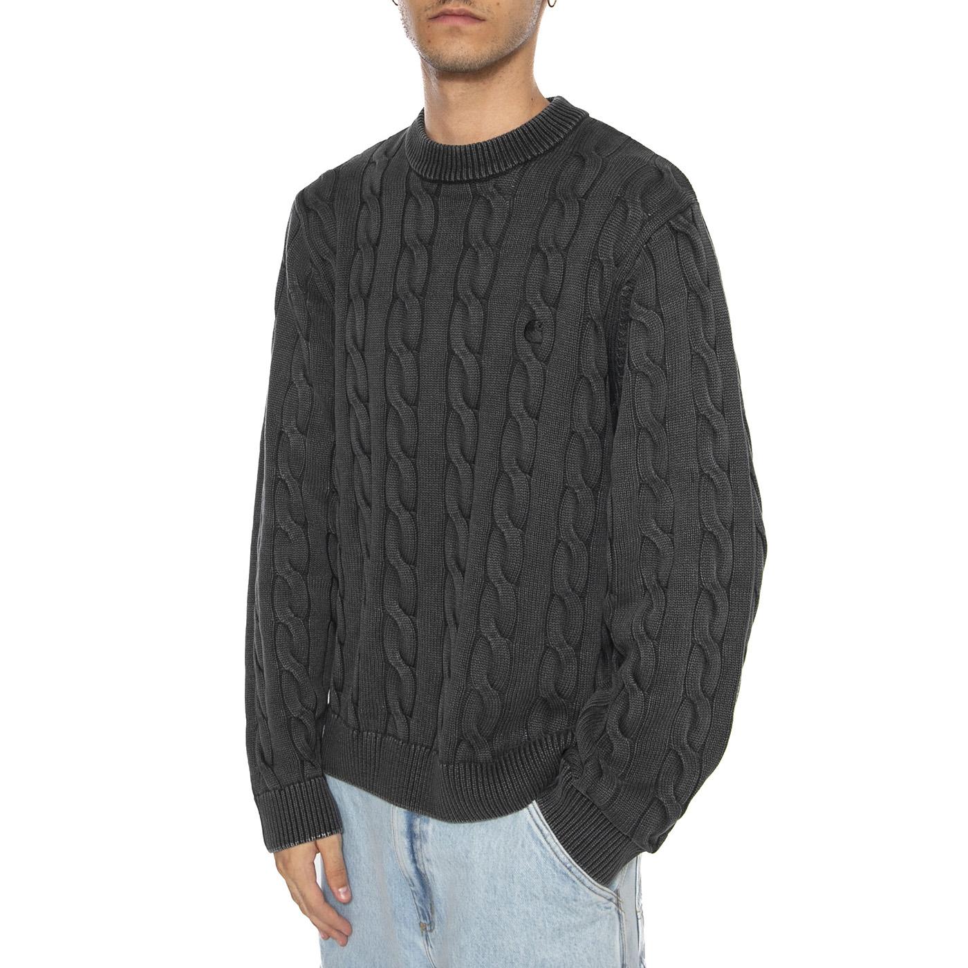 Carter Sweater Black - Maglione Girocollo Uomo Nero I035179.89GD  CARHARTT WIP 