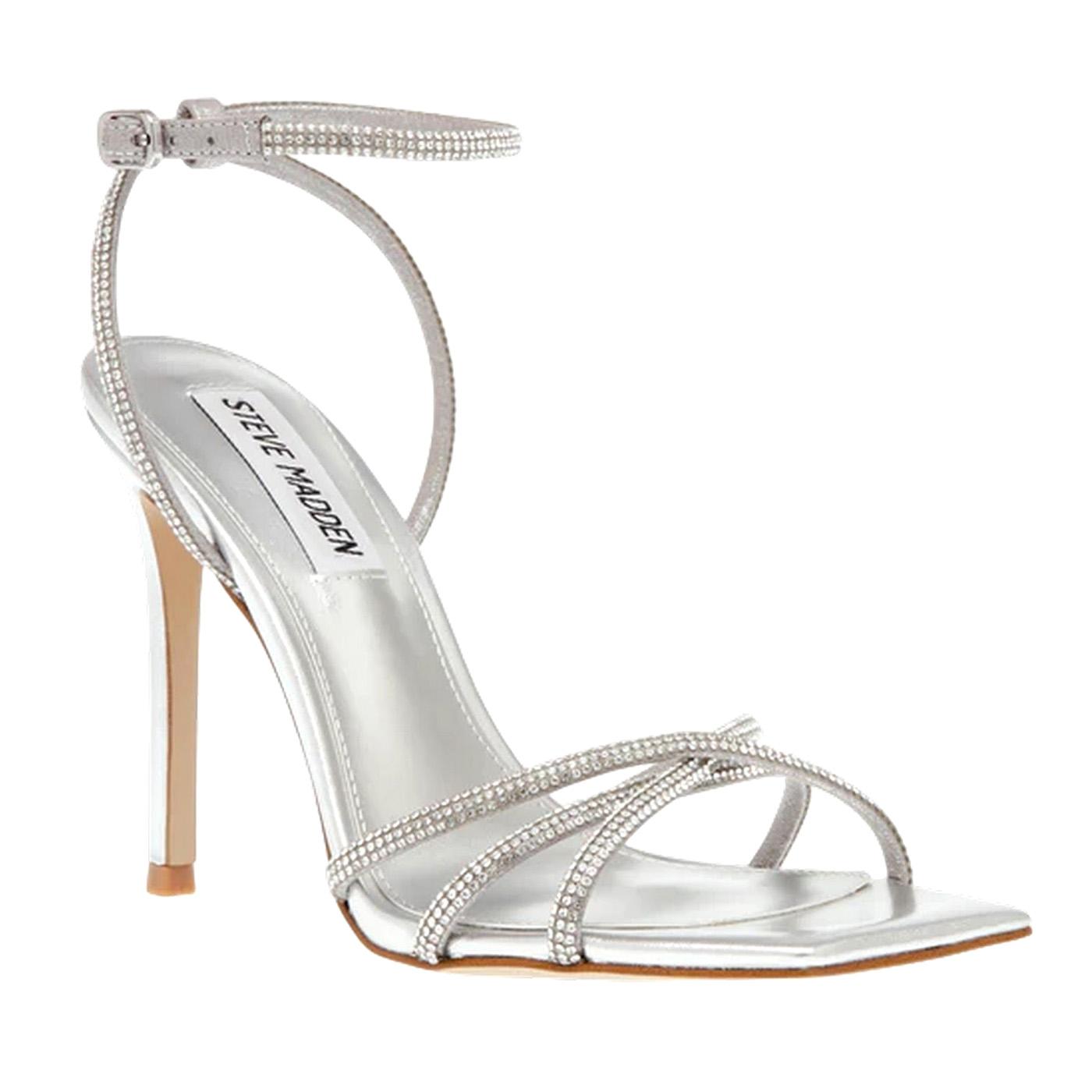 Slayed Crystal Silver - Sandali Donna Argento SMSLAYED-CRY  STEVE MADDEN 