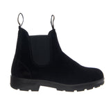 585 Chelsea Boot aus gewachstem Nubukleder – Schwarz & Schwarz – Schwarze Herren-Ankle-Boots von BLUNDSTONE