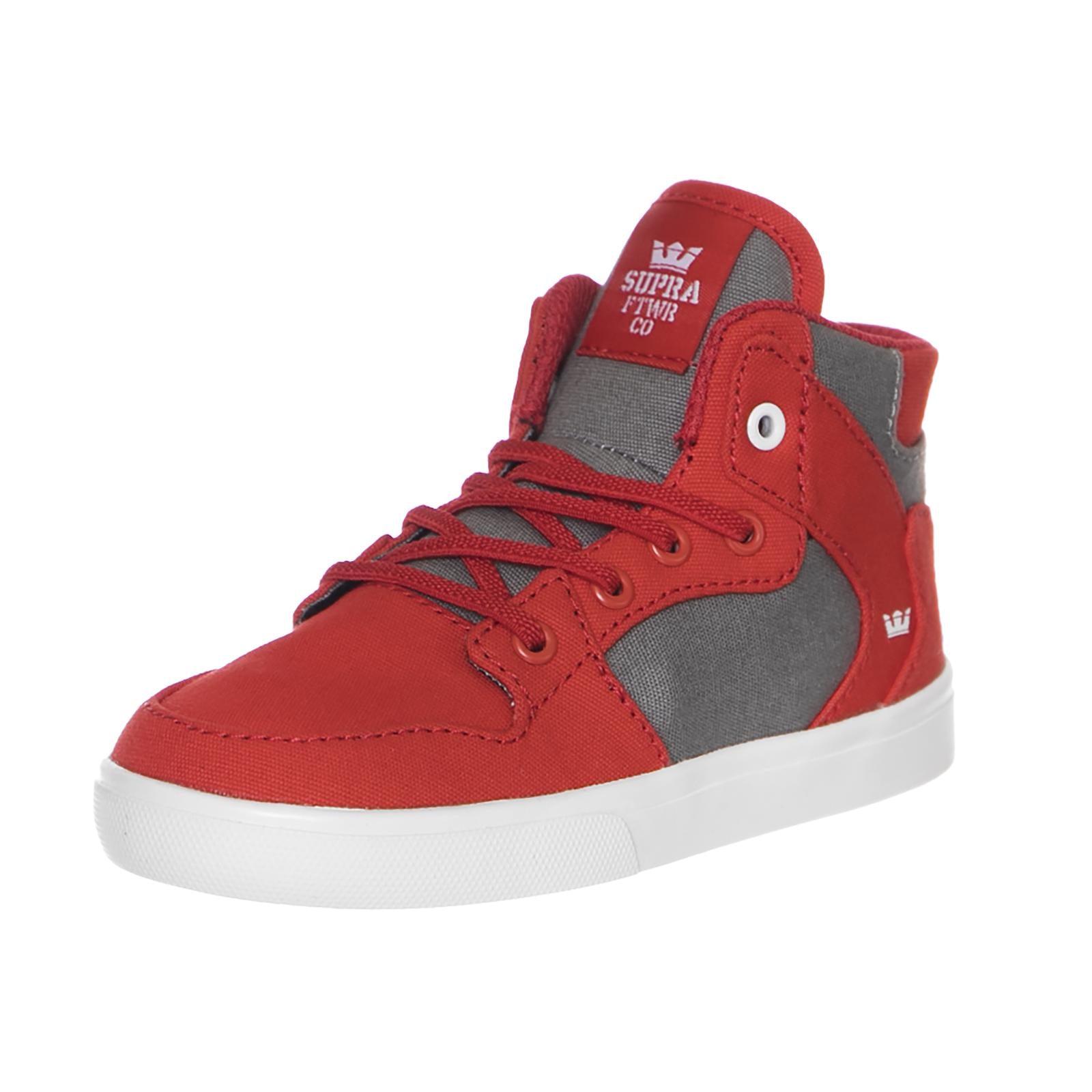 TODDLER VAIDER RED/DK GREY-WHITE CORNERSTONE 28201-614  SUPRA 