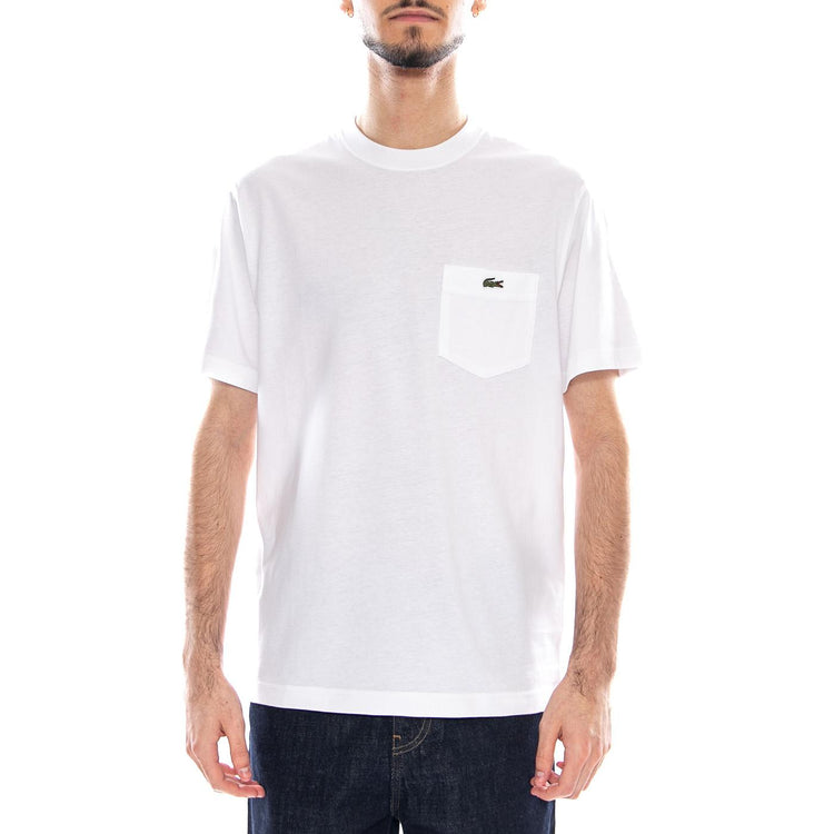T-Shirt - Maglietta Girocollo Lacoste Uomo Bianca TH2827 001 LACOSTE 