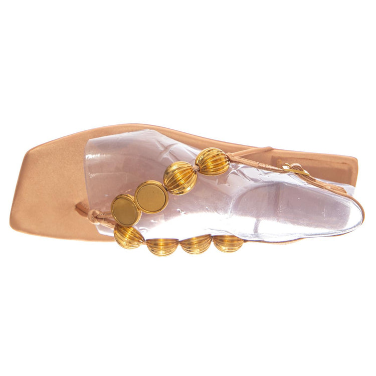YUCATAN BEIGE SATIN GOLD - Sandalo Donna Beige JCSJC-1119-3-8-BEISA . JEFFREY CAMPBELL 