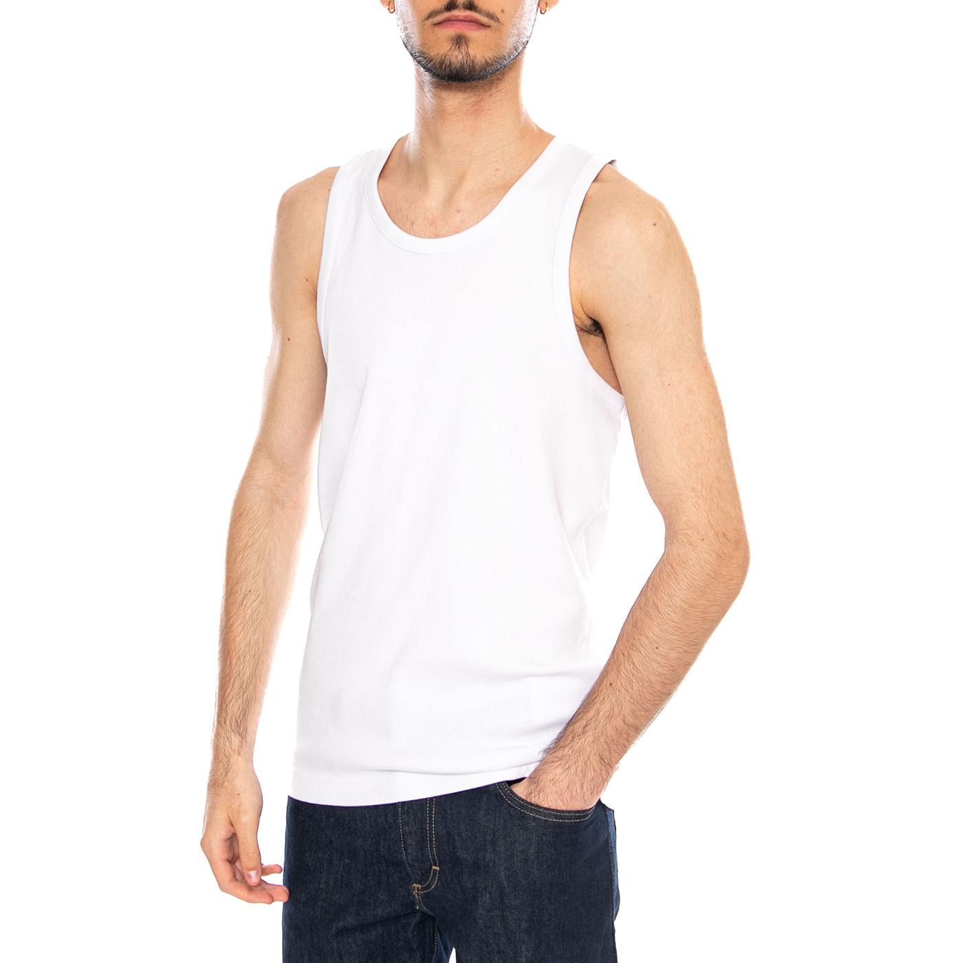 Ribbed Tank Bright White - Canotta Uomo Bianca 112376487 WHT LEE 