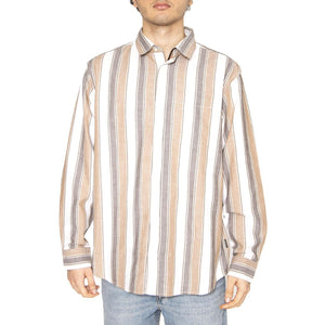 L/S Kendricks Shirt Kendricks Stripe, Liberica - Camicia Uomo Multicolore I034881.2TFXX  CARHARTT WIP 
