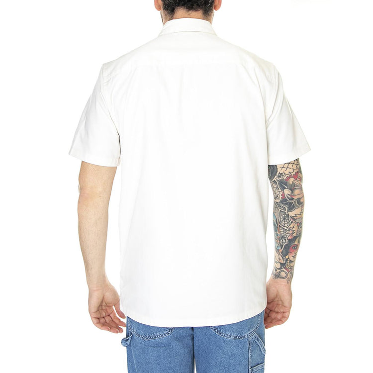 S/S Master Shirt Wax - Camicia Maniche Corte Uomo Bianca I027580-D6XX  CARHARTT WIP 