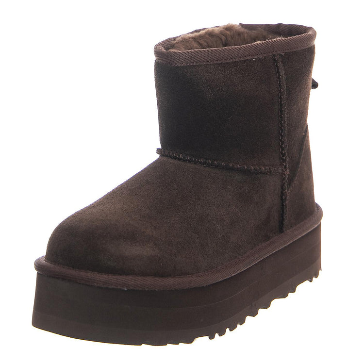 Mount Hope Fleece Brown - Stivaletti Bambini Marroni 1143700K-BCDR  UGG 