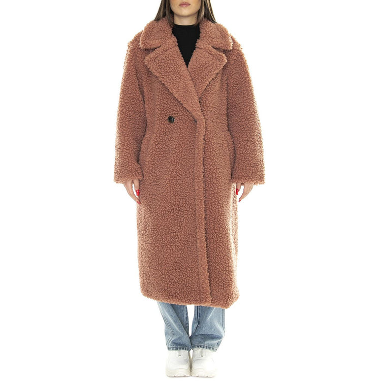 Gertrude Long Teddy Coat Firewood - Giacca Invernale Donna Rosa UGC1120631-FRW  UGG 