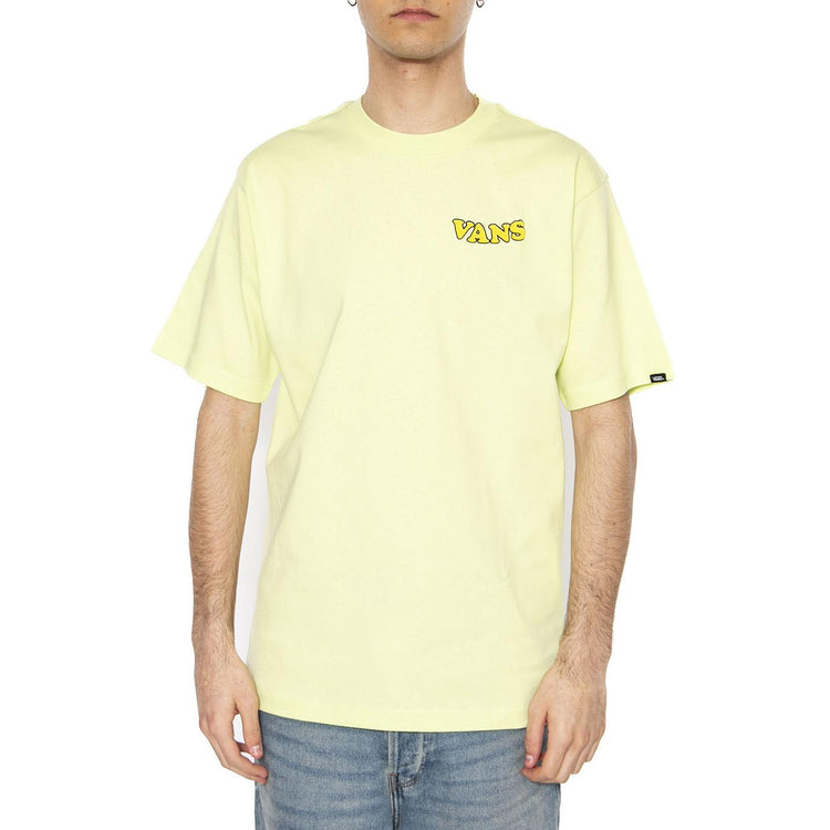 Skull La Shaka Loose SS Shadow Lime - Maglietta Girocollo Uomo Bianca VN000NWGCLH1  VANS 