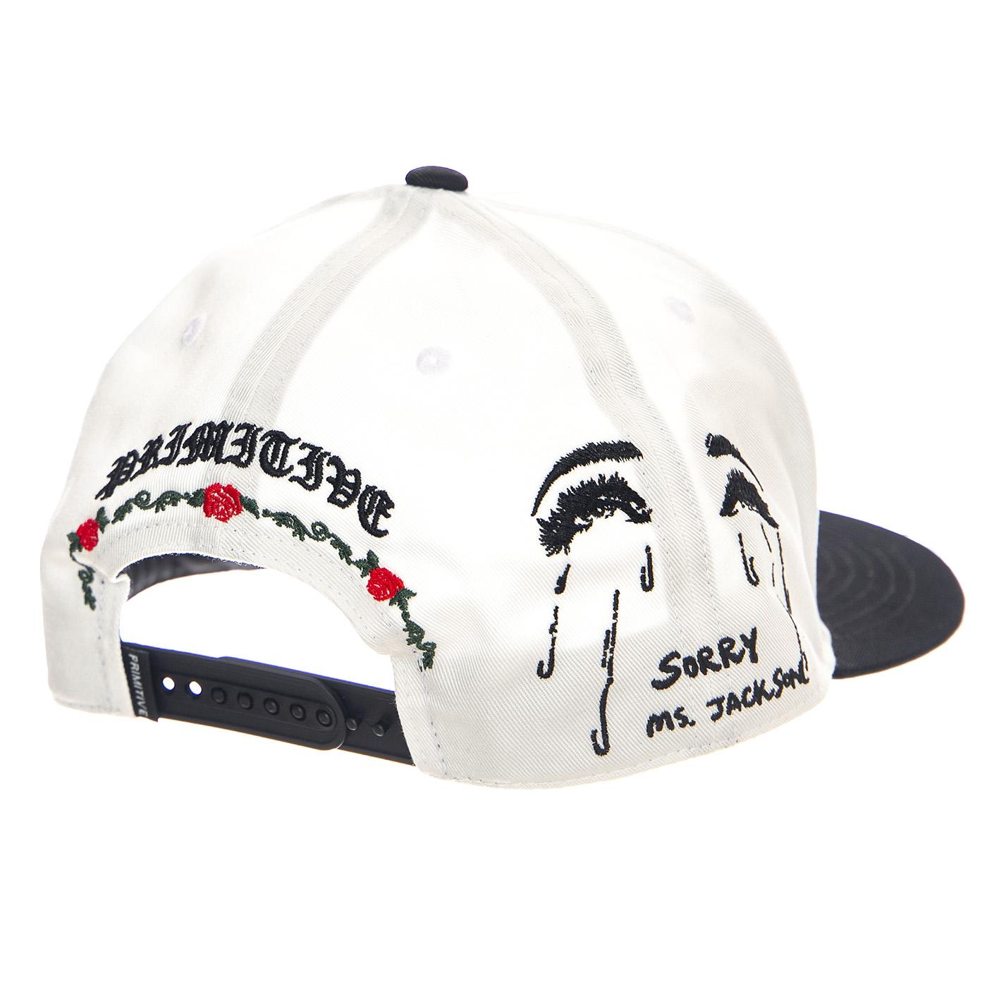 Primitive Jackson Snapback White - Cappellino con Visiera Bianco PA424H09-WHT  PRIMITIVE 