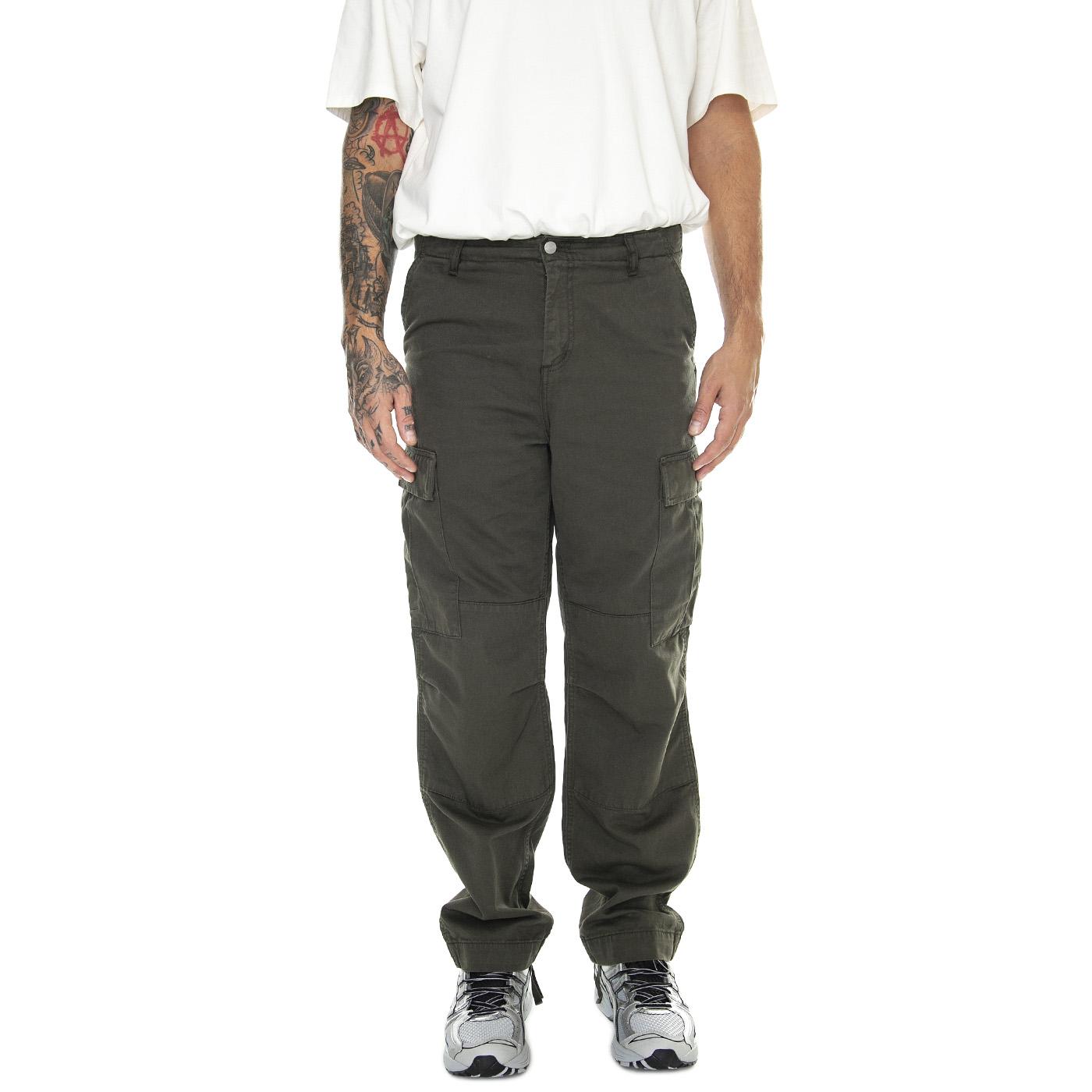 Regular Cargo Pant Plant /garment dyed - Pantaloni Uomo Verdi I030475.1NQGD  CARHARTT WIP 