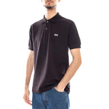 LACOSTE Herren-Poloshirt mit kurzen Ärmeln – Schwarz
