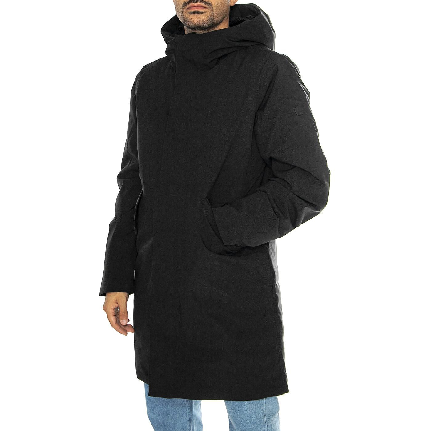 Hjalmar black - Giacca con Cappuccio Uomo Nera 331186-110 . ELVINE 