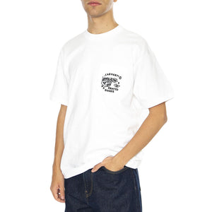 S/S Fragments Pocket T-Shirt White / Black - Maglietta Girocollo Uomo Bianca I034407.00AXX  CARHARTT WIP 
