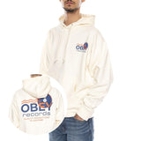 Obey Records Sound Waves Fleece Ungebleicht – Herren-Kapuzenpullover Naturbeige Herren OBEY
