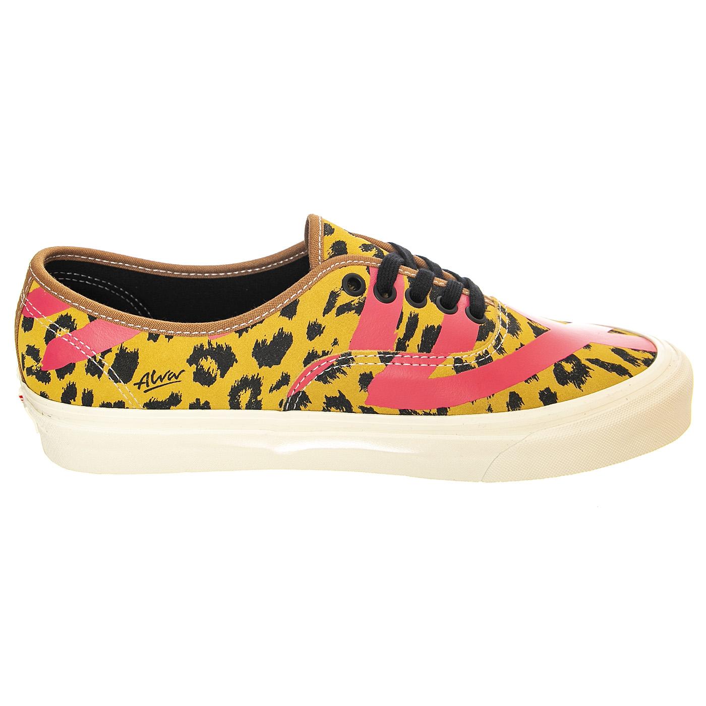 UA Authentic 44 DX Alva Skates Leopard Brown / Pink - Scarpe Stringate Profilo Basso Uomo Multicolore VN0005U8RPK1  VANS 