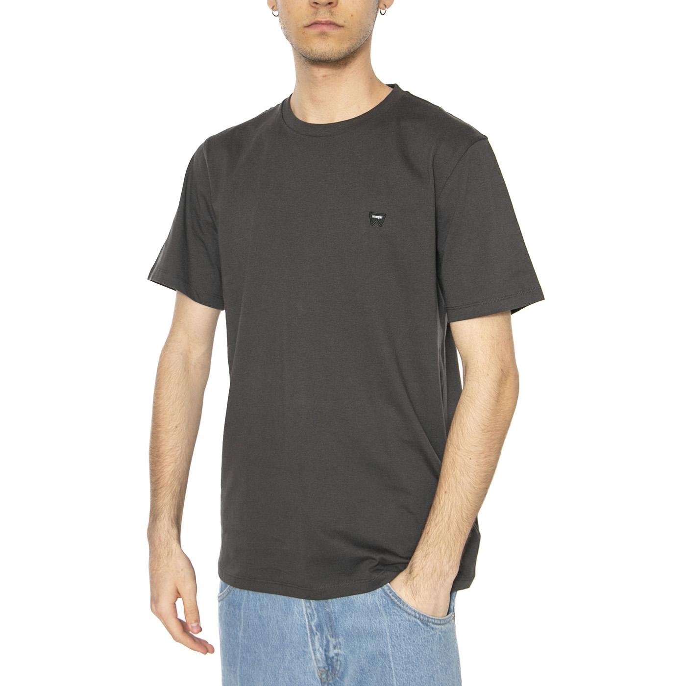 Sign Off Tee Faded Black - Maglietta Girocollo Uomo Nera 112351320 BLK WRANGLER 