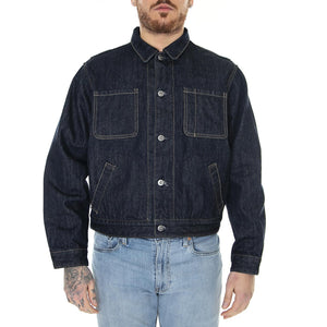 LMC Utility Trucker Broadway Moj Dark Indigo Worn In - Giacca Denim Jeans Uomo Blu A4373-0001  LEVIS 