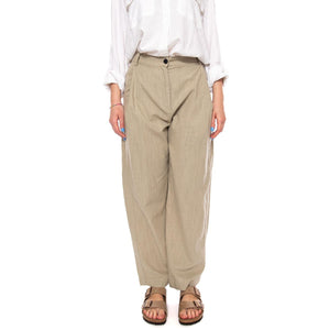 SANDI_WS PANT STONE GREEN - Pantaloni Larghi Donna Verdi 331634 974 ELVINE 