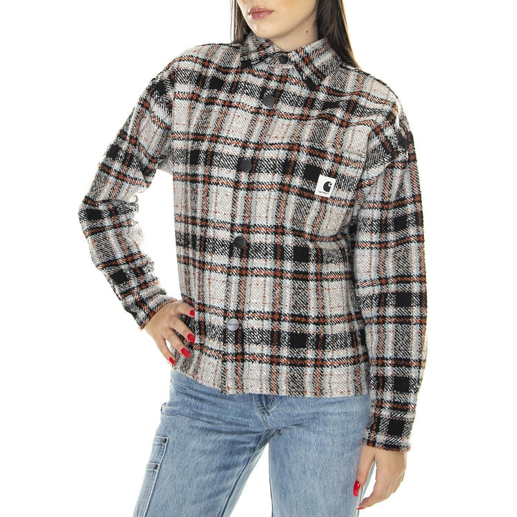 W' Stroy Shirt Jac Stroy Check, Wax - Giacca Donna Multicolore I032277.1PVXX  CARHARTT WIP 