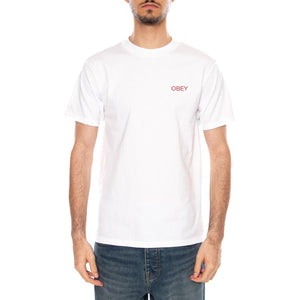 OBEY NOUVEAU ANGEL TEE WHITE - Maglietta Girocollo Uomo Bianca 165264299 WHT OBEY 