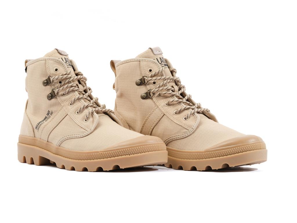 Pallabrousse Tact Txt Beige - Scarpe Stringate Profilo Alto Uomo Beige PAS08838-264-M  PALLADIUM 